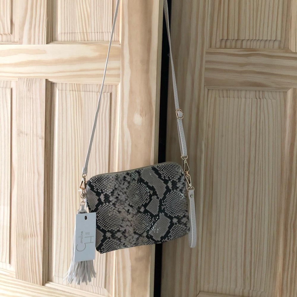 Brand New! Snake Print Crossbody/Wristlet
